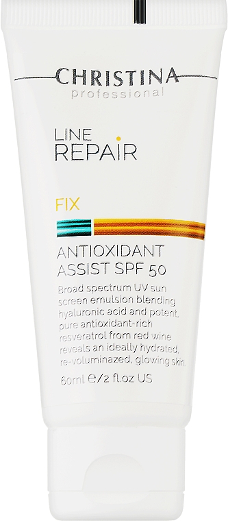 Антиоксидантний лосьйон з SPF 50 для обличчя - Christina Line Repair Fix Antioxidant Assist SPF 50 — фото N1