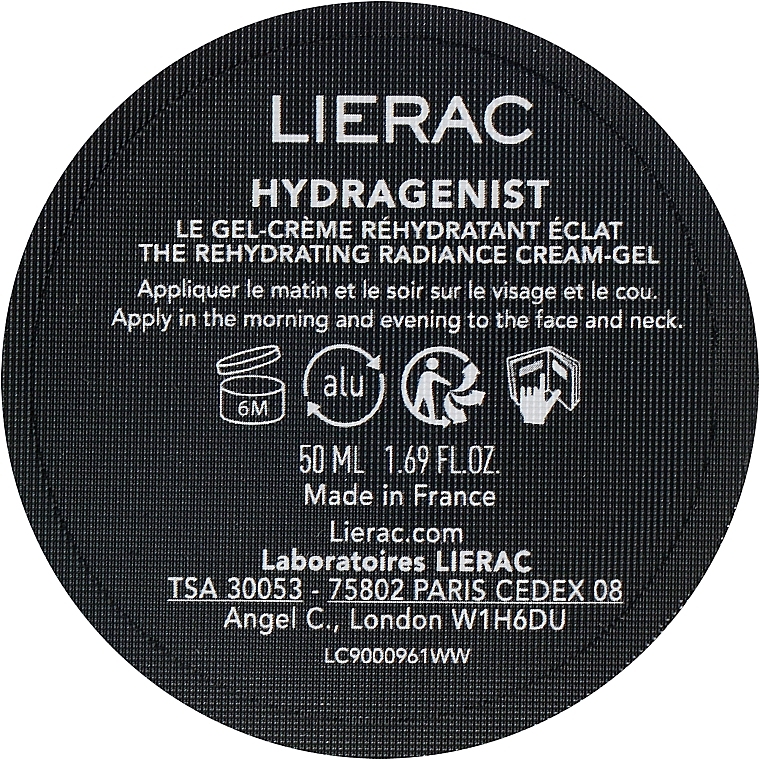 Зволожувальний крем-гель для обличчя - Lierac Hydragenist The Rehydrating Radiance Cream-Gel Refill (змінний блок) — фото N1