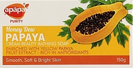 Парфумерія, косметика Антиоксидантне мило з екстрактом жовтої папаї "Медовий колір" - Apapa Purity Honey Dew Papaya