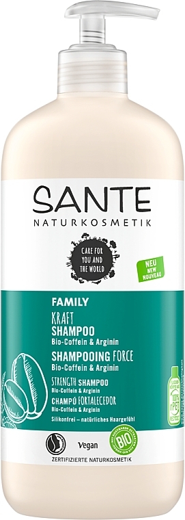 Зміцнювальний шампунь з кофеїном та аргініном - Sante Kraft Shampoo Bio-Coffein & Arginin — фото N2