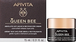 Крем для шкіри навколо очей з маточним молочком в ліпосомах - Apivita Queen Bee Holistic Age Defence Eye Cream — фото N2