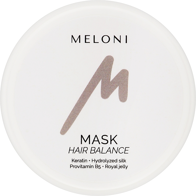 Восстанавливающая маска с кератином и гидролизатом шелка - Meloni Hair Balance Mask — фото N3