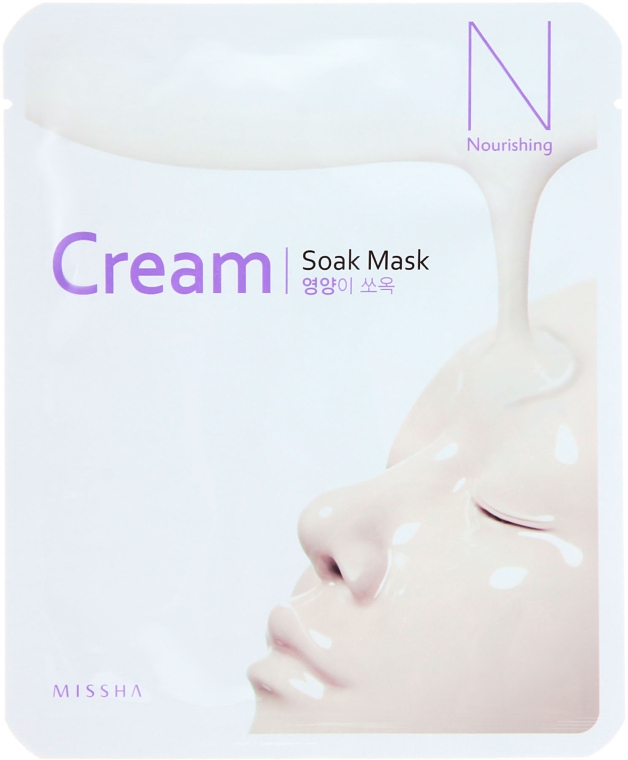 Живильна тканинна маска - Missha Cream-Soak Mask Nourishing