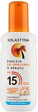 Парфумерія, косметика Водостійка емульсія для засмаги у спреї - Kolastyna Suncare Emulsion SPF 15