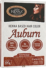 Краска для волос Золотистый Каштан - Indian Henna Salon Based Hair Colour Auburn — фото N1