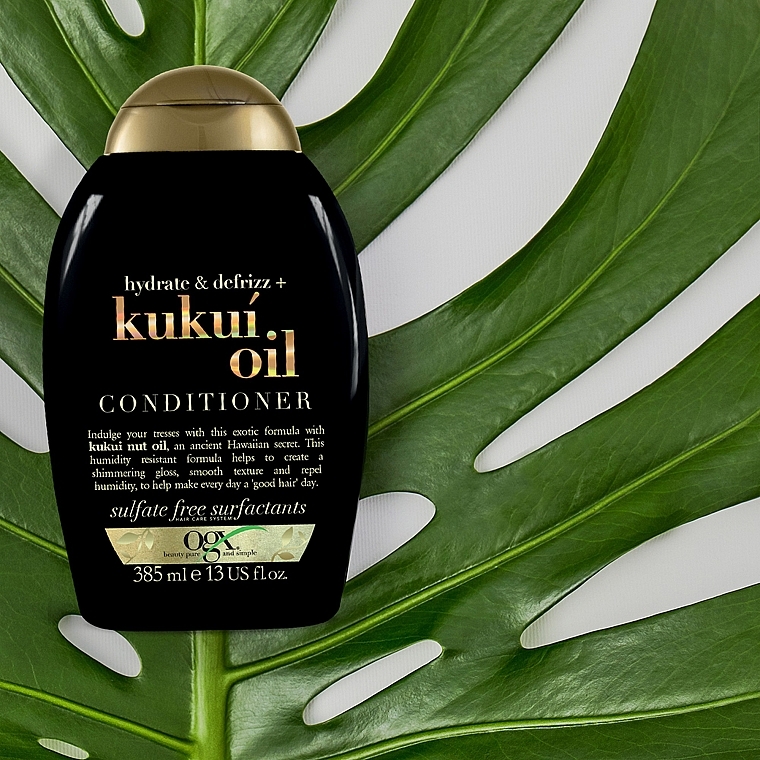 Кондиционер для увлажнения и гладкости волос с маслом гавайского ореха (кукуи) - OGX Kukui Oil Conditioner — фото N3
