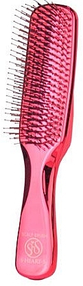 Массажная щетка для волос "Hot Red" - S-Heart-S Scalp Brush World Model — фото N1