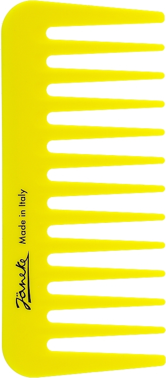 Гребінець для волосся, жовтий - Janeke Supercomb Small — фото N1