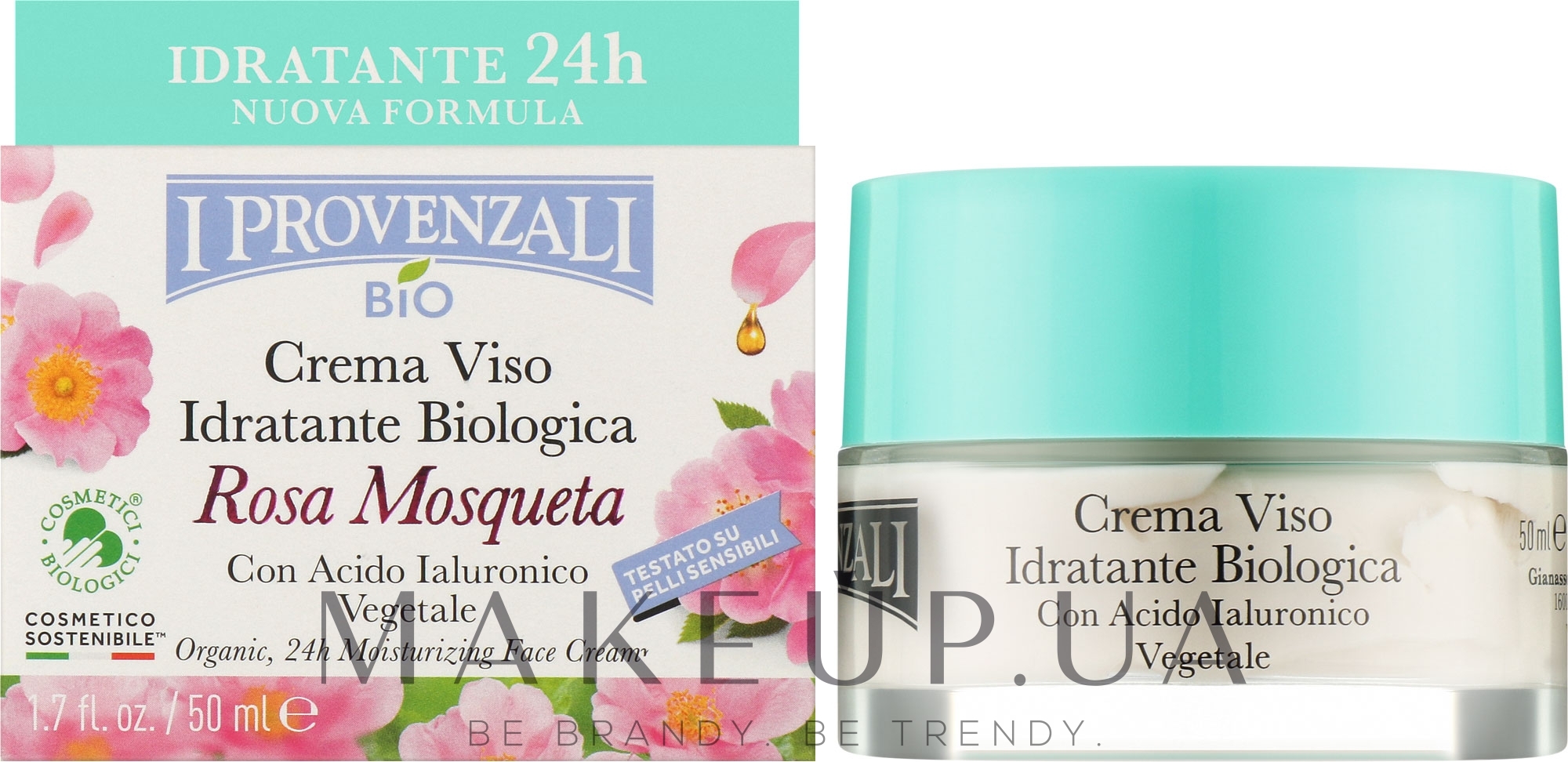 Крем для лица - I Provenzali Rosa Mosqueta Organic 24H Face Cream — фото 50ml