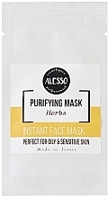 Противовоспалительная растворимая маска "Свежие травы" - Alesso Professionnel Instant Face Mask — фото N4
