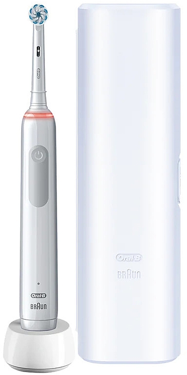 Електрична зубна щітка з білим футляром - Oral-B Pro 3 — фото N3