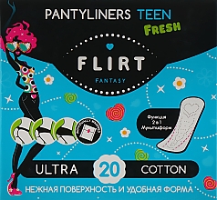 Духи, Парфюмерия, косметика Ежедневные гигиенические прокладки "Teen Fresh Ultra Cotton", 20шт - Fantasy Flirt