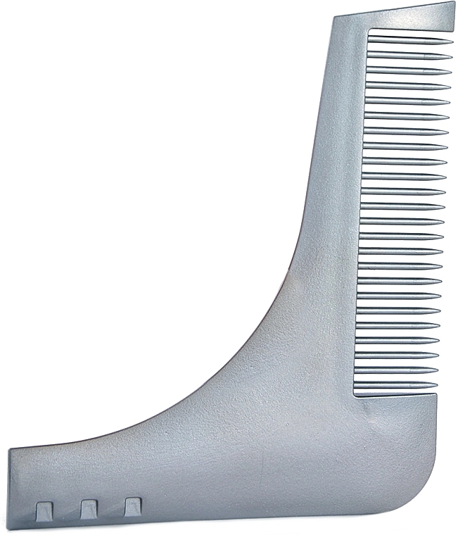 Гребінець для бороди, сірий - Bifull Professional Roxe Guide Beard Comb — фото N1