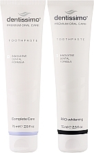 Набір зубних паст - Dentissimo 1+1 Complete Care&Gums+Pro-Whitening (toothpaste/75mlx2) — фото N2