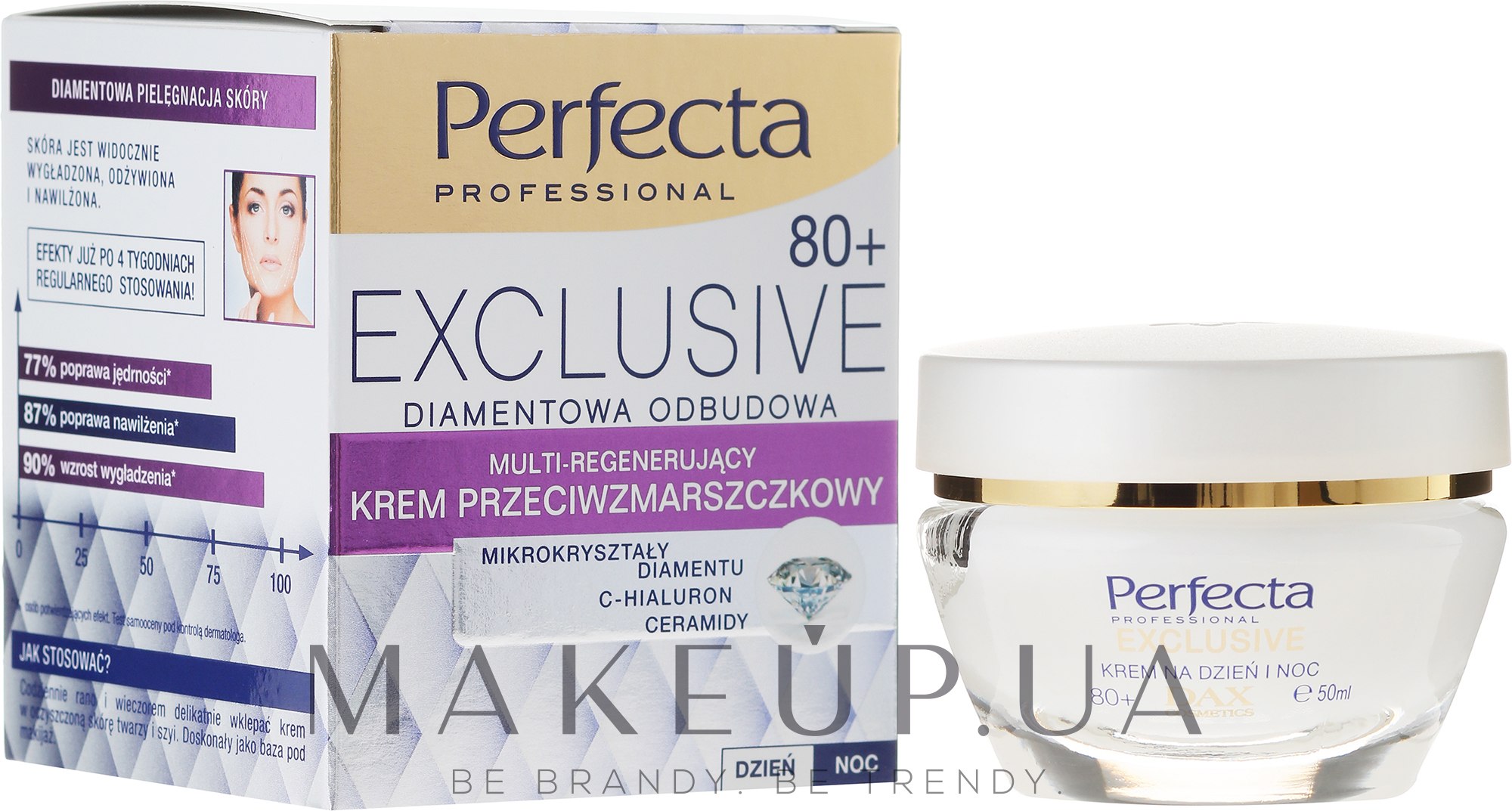 Регенерирующий крем от морщин - Perfecta Exclusive Face Cream 80+ — фото 50ml