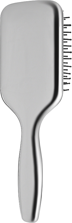Щітка для волосся CS348, прямокутна з ручкою, срібло - Cosmo Shop — фото N3