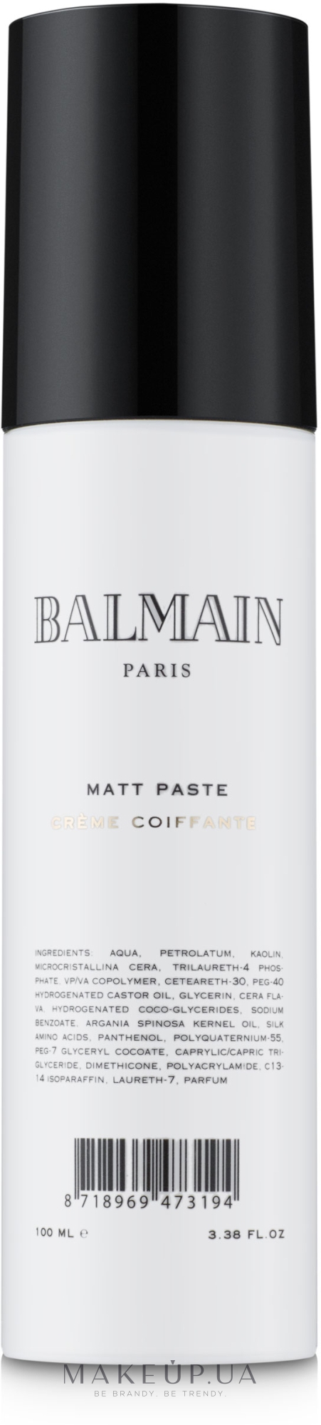 Матирующая паста - Balmain Paris Hair Couture Matt Paste — фото 100ml