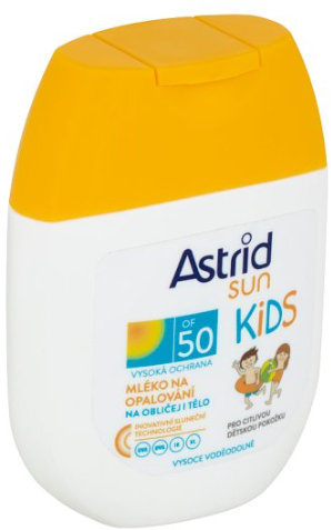 Дитяче сонцезахисне молочко - Astrid Sun Kids Milk SPF 50 — фото N1