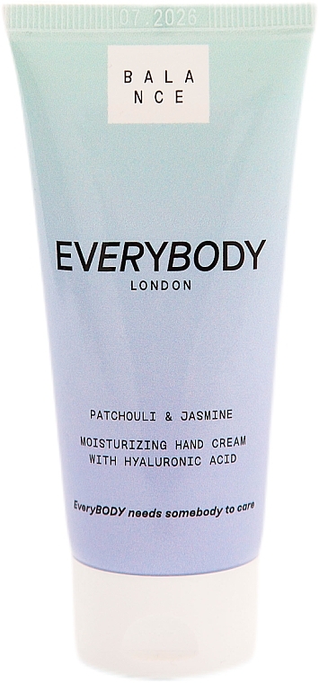 Зволожувальний крем для рук "Пачулі та жасмин" - Everybody London Balance Moisturising Hand Cream Patchouli & Jasmin — фото N1