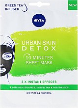 Духи, Парфюмерия, косметика Очищающая маска-детокс для лица с активированным углем и зеленым чаем - NIVEA Urban Skin Detox Mask