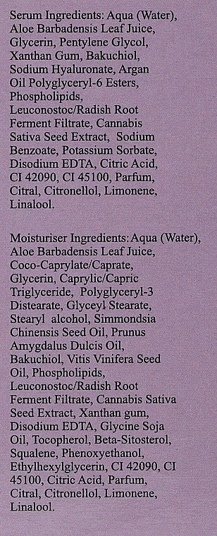 Набор - London Botanical Laboratories CBD + Bakuchiol Serum & Moisturiser Set (cr/50ml + Serum/30ml) — фото N3