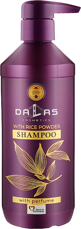 Шампунь для жирных и склонных к выпадению волос с рисовой пудрой - Dalas Wiht Rice Powder Shampoo