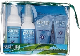 Духи, Парфюмерия, косметика Набор - Repechage Hydra Dew Travel Collection Set (mask/30ml + gel/cr/15ml + f/cr/15ml + toner/60ml + clean/mousse/45ml + bag)