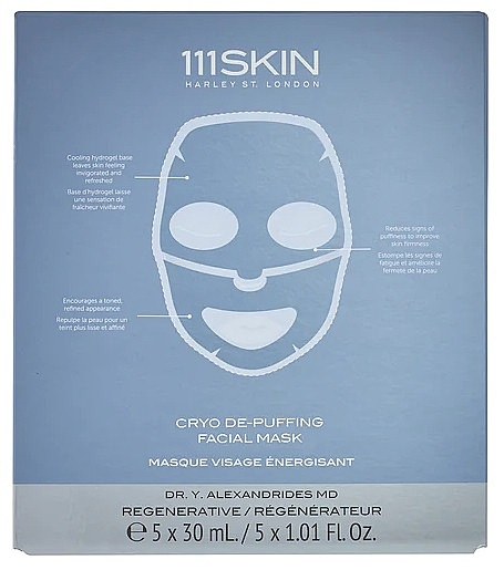 Кріомаска для обличчя - 111SKIN Cryo De-Puffing Facial Mask — фото N1