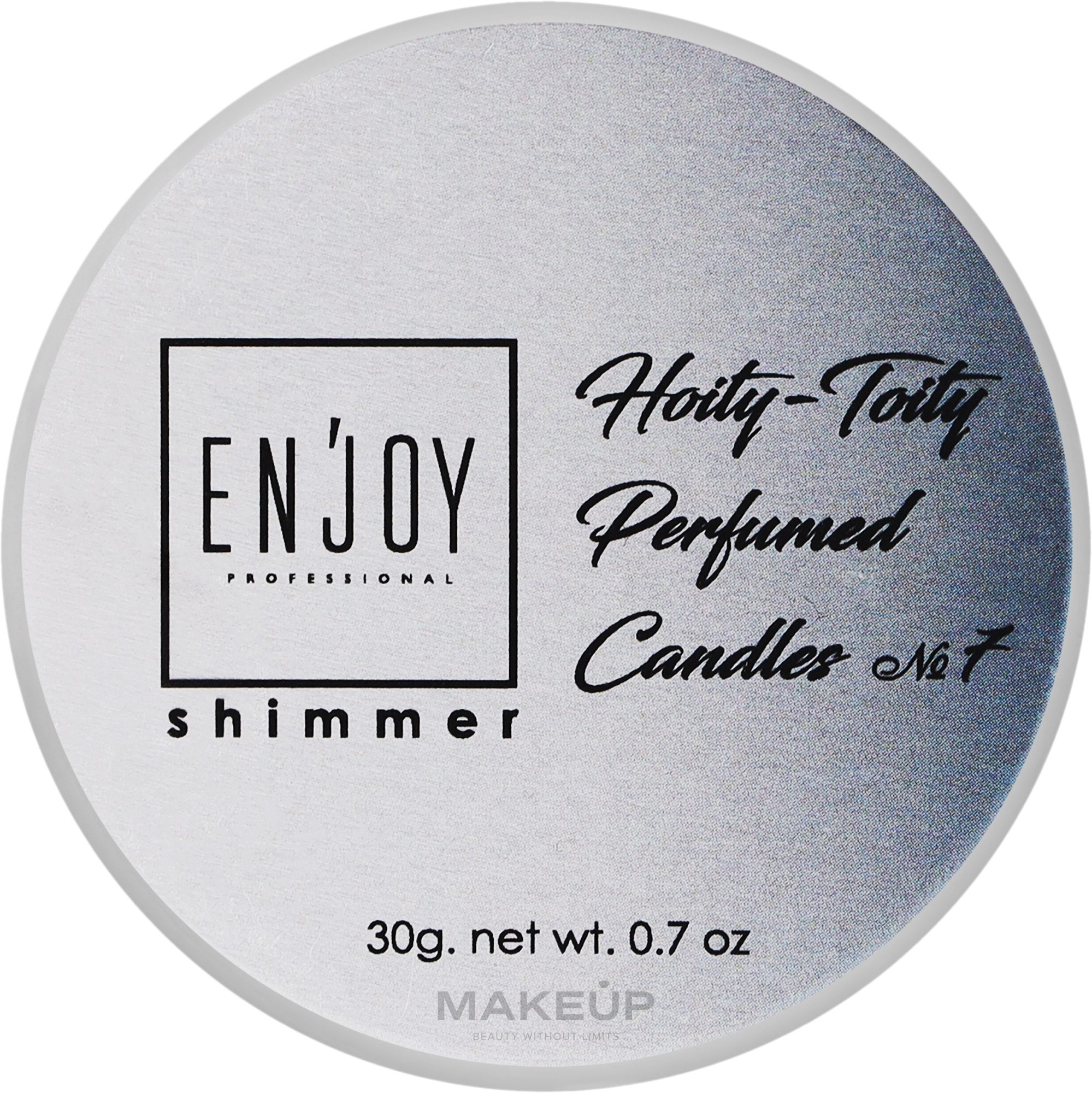Парфумована масажна свічка - Enjoy Professional Shimmer Perfumed Candle Hoity-Toity #7 — фото 30g