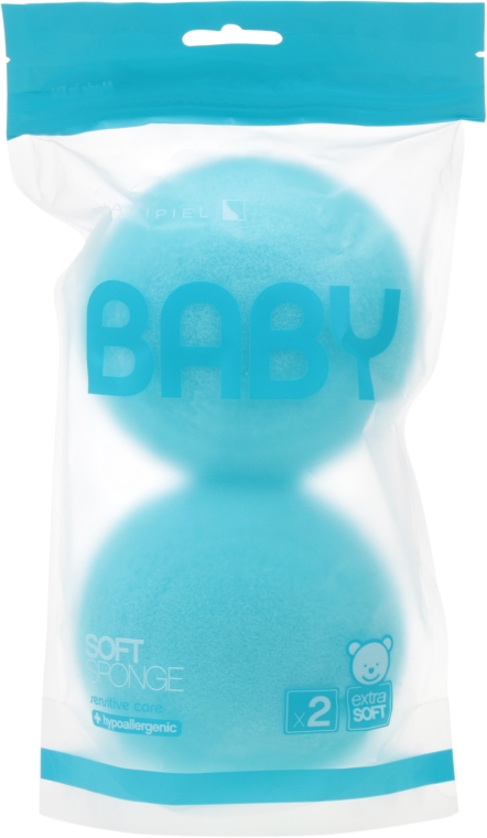 Набор мочалок для детей, голубые - Suavipiel Baby Soft Sponge