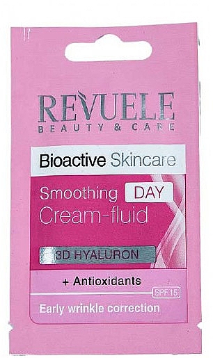 Дневной крем-флюид для лица - Revuele Bioactive Skincare 3D Hyaluron Smoothing Day Cream-Fluid (пробник) — фото N1