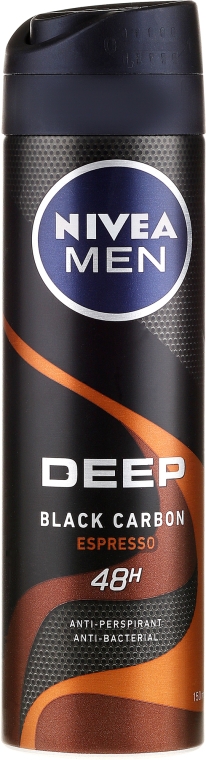 Дезодорант-спрей для мужчин - NIVEA MEN Deep Black Carbon Espresso Anti-Perspirant — фото N1
