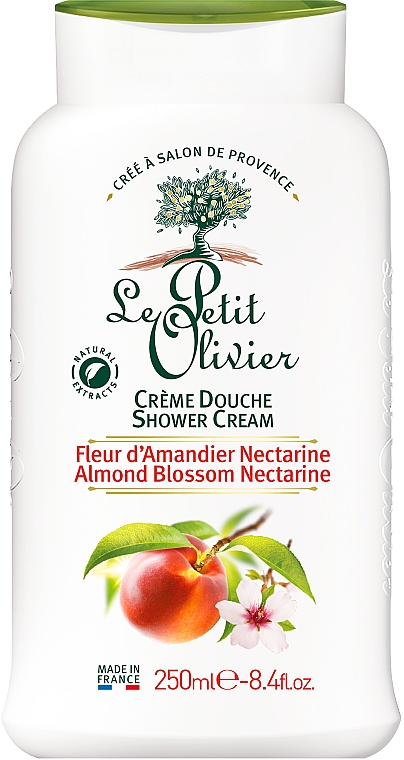 Крем для душа "Цветы Миндаля и Нектарин" - Le Petit Olivier Almond Blossom Nectarine