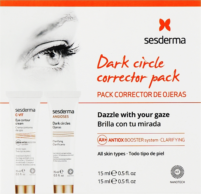 Набір - SesDerma Laboratories Anti-Dark Circles Kit (gel/15ml + eye/cr/15ml) — фото N1