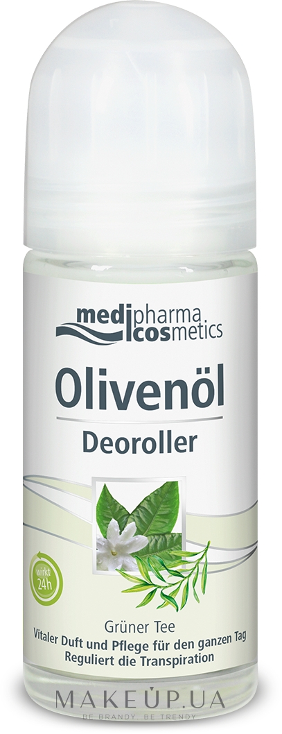 Дезодорант роликовий "Зелений чай" - D'oliva Pharmatheiss Cosmetics — фото 50ml