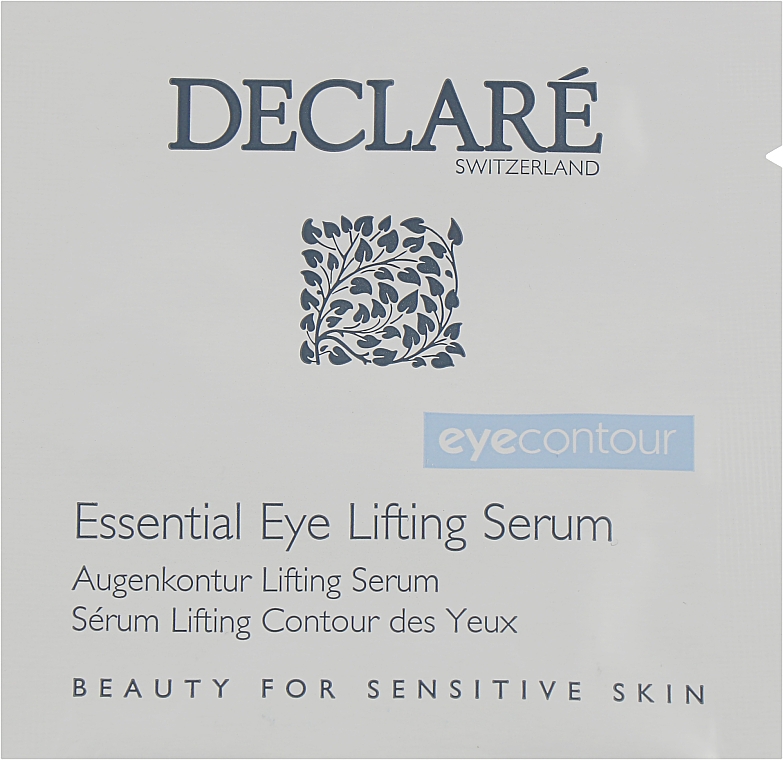 Восстанавливающая лифтинговая сыворотка под глаза - Declare Eye Contour Essential Eye Lifting Serum (пробник) — фото N1