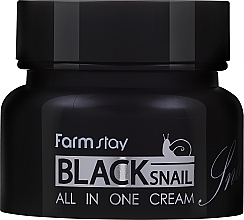 Духи, Парфюмерия, косметика Багатофункціональний крем з муцином чорного равлика - FarmStay All-In-One Black Snail Cream