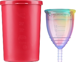 Менструальная чаша, размер L + контейнер для дезинфекции - Yuuki Rainbow Jolly Large 2 — фото N2