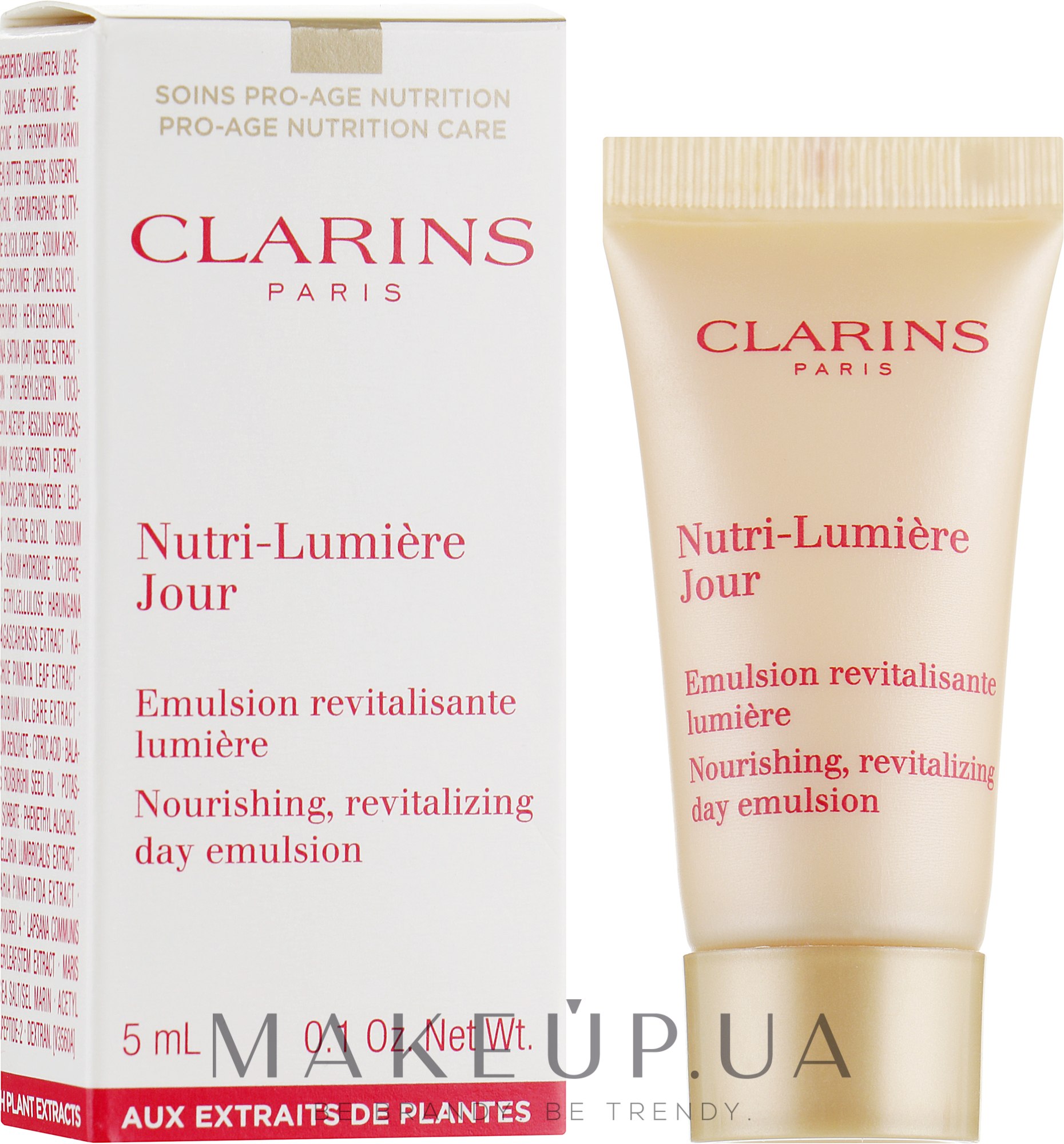 Эмульсия для лица - Clarins Nutri-Lumière Nuit Nourishing Rejuvenating Day Emulsion (пробник) — фото 5ml