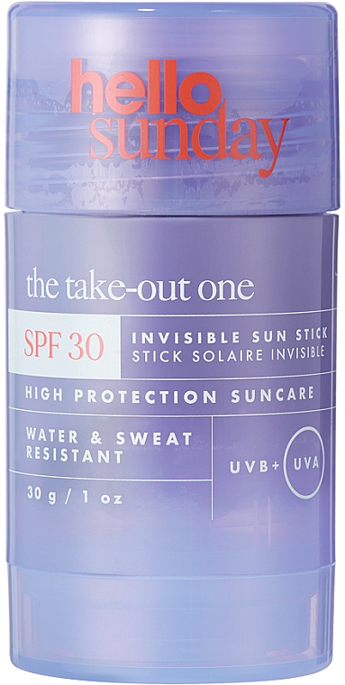 Сонцезахисний стік для шкіри обличчя й тіла - Hello Sunday The Take-Out One Invisible Sun Stick SPF 30 — фото N1