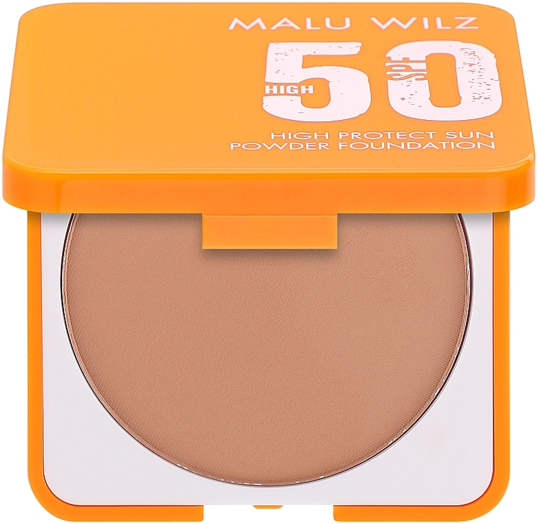 Пудра для обличчя - Malu Wilz High Protect Sun Powder Foundation SPF 50 — фото N1