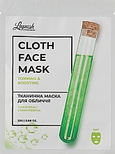 Тканевая маска для лица "Тонизирующая и стимулирующая" - Lapush Cloth Tonning & Boosting Face Mask — фото N1
