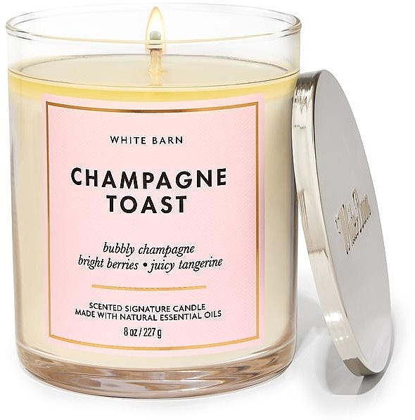 Ароматична свічка "Тост із шампанським" - Bath & Body Works Champagne Toast Scented Candle — фото N1