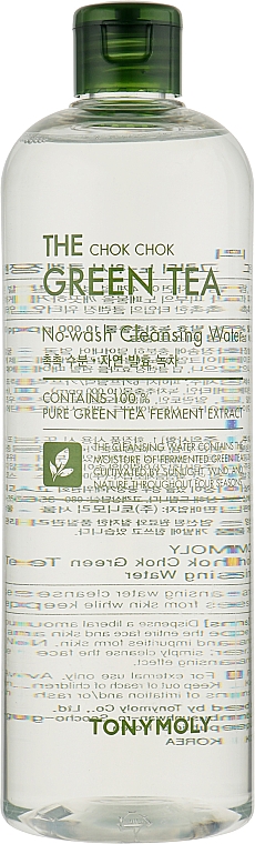 Очищающая вода для лица - Tony Moly The Chok Chok Green Tea No-Wash Cleansing Water  — фото N3