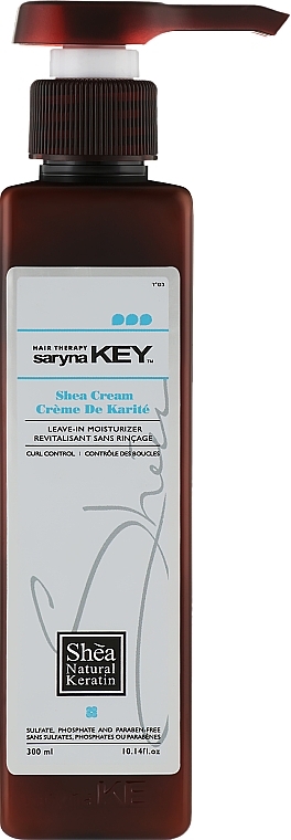 Увлажняющий крем для волос - Saryna Key Curl Control Keratin Treatment Pure African Shea Cream — фото N3