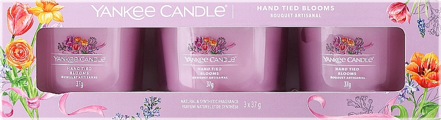 Набір - Yankee Candle Hand Tied Blooms (candle/3x37g) — фото N1