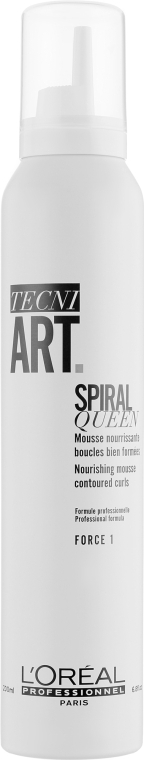 Увлажняющий мусс для подчеркивания выразительных кудрей - L'Oreal Professionnel Tecni.Art Spiral Queen Mousse — фото N1