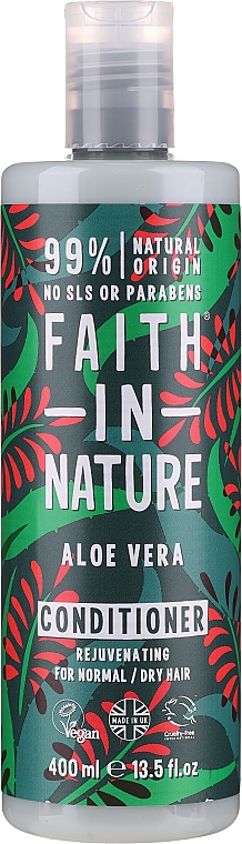 Кондиционер для нормальных и сухих волос "Алоэ вера" - Faith In Nature Aloe Vera Conditioner — фото N1