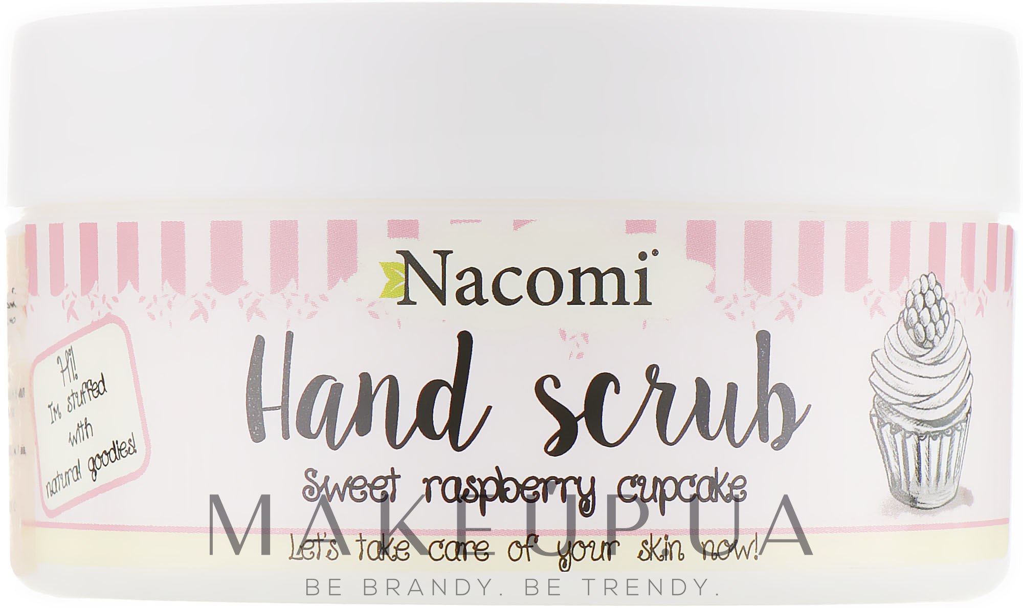 Цукровий пілінг для рук, з ароматом малини - Nacomi Sugar Hand Peeling — фото 125g
