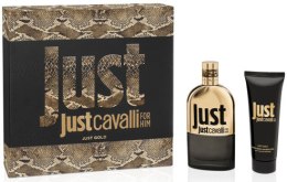 Духи, Парфюмерия, косметика Roberto Cavalli Just Cavalli Gold for Him - Набор (edp/90ml + sh/gel/75ml)